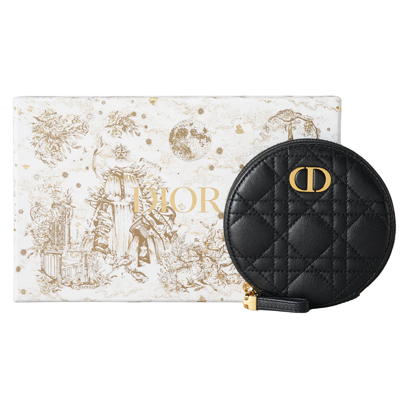 CHRISTIAN DIOR(USED)디올 카로 라운드 미니 체인 지갑